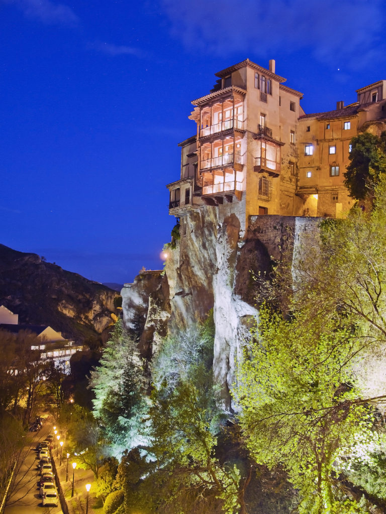 Hanging houses are a signature of Cuenca, Spain.